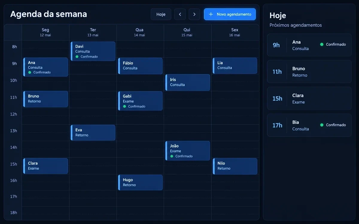 Agenda e pedidos